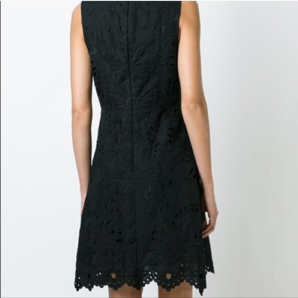 Theory Jemion Eyelet Black Dress - Picture 3 of 11